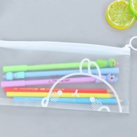 Jual Tempat pensil Zipper molang Black n white Murah