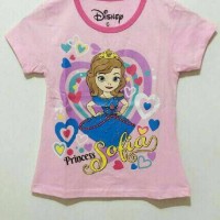 Jual kaos anak karakter sofia / baju kaos anak cewe perempuan murah Murah