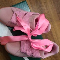 Jual X puma basket suede - pink pink Murah