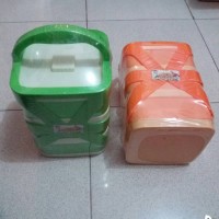 Jual Rantang Plastik 3 Susun Arjuna HW / Rantang Persegi 3 Susun Murah