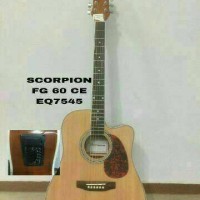 Jual Gitar Akustik Scorpion FG-60CE (eq 7545) import Murah
