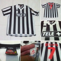 Jual JERSEY JUVENTUS ORIGINAL HOME 1998/1999 TELE+ SIZE XL MINT #7 #DILIVIO Murah