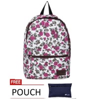 Jual Pulcher Floral White - Gratis Pouch - Tas Gaul Murah
