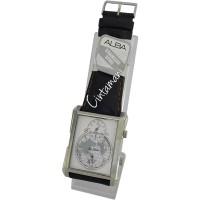 Jual Alba 160058 Analog Tali Kulit Jam Tangan Pria - Silver Murah