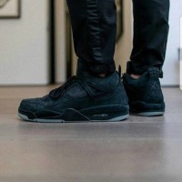Jual Nike Air Jordan 4 Retro x KAWS Black Sample UN AUTHORIZED Murah