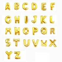 Jual balon foil gold GROSIR ballon huruf nama angka nomor emas pesta Murah