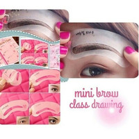 Jual Cetakan Alis Mini Brow Class ( Cetak an Alis 1 Pak Isi 3 ) Murah