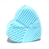 Jual BRUSH EGG / ALAT PEMBERSIH BRUSH MAKEUP LOVE BIRU MUDA Murah