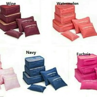 Jual Travel Bag Organizer 6 in 1 | Organiser Pouch Week Eight Murah