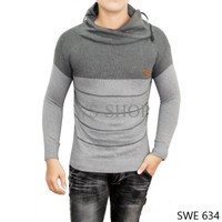 Jual Sweater Pria Cardigan Rajut Kombinasi Warna SWE 634 Murah