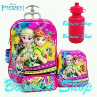 Jual TAS TROLLEY TROLI ANAK SEKOLAH 6 RODA 6D 4IN1 FROZEN/KOPER TROLY Murah