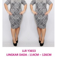 Jual LULAROE Y3653 BODYCON DRESS BIG SIZE DRESS SPAN JUMBO UKURAN BESAR Murah
