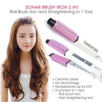 Jual Catok Iron Brush 2 in 1 Sonar SN-20 Catokan Rambut Sisir Catok SN20 Murah