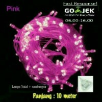 Jual Tumblr led PINK lampu hias natal dekor resto caffe rumah MURAH 10M Murah