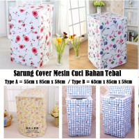 Jual Sarung Cover Mesin Cuci Bahan Tebal Murah