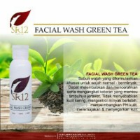 Jual SR12 Facial Wash Green Tea/sabun wajah herbal 100ml Murah