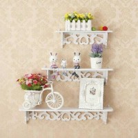 Jual Rak Dinding Vintage Tempat Hiasan 1set isi 3pcs Murah
