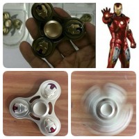 Jual Fidget Spinner Kepala IRONMAN 3 Sisi Murah