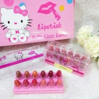 Jual HK BABIES - Lipstick Mini Set Hello Kitty Box Mika /Mungil Lip Seri Murah