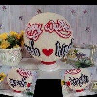 Jual Lampion Benang Duduk Tulisan (Besar) Murah