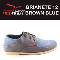 Jual SEPATU REDKNOT BRIANETE 12 BROWN BLUE DENIM biru jeans coklat Murah