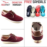 Jual SEPATU REDKNOT DEMETER 26 MAROON SUEDE maroon Murah