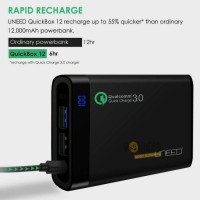 Jual POWERBANK UNEED USB TYPE C 3.1 12000 MAH QUALCOM QUICK CHARGE 12000MAH Murah