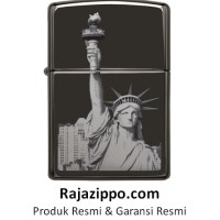 Jual Zippo Original USA 29437 Statue Of Liberty Ebony Stok Lengkap & Resmi Murah