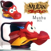 Jual Mushu NEW Chinese Dragon Figural Cup 3D Mug Mulan Disney Rare Applause Murah