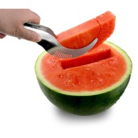 Jual Watermelon Knife Slicer / Pemotong Semangka - Silver Murah