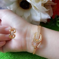 Jual perhiasan xuping set gelang cincin Murah