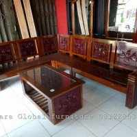 Jual kursi tamu sudut jati (meja makan,sofa,kursi makan,dipan,nakas,lemari) Murah