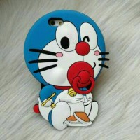 Jual Case 4D Doraemon Krayon New/Samsung J2 Prime/Karakter/Soft/Silikon/3D/ Murah