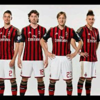 Jual Kaos Kaki Bola Futsal Milan Home Musim 2013-2014 Murah