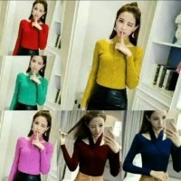 Jual Rajut kepang | baju atasan lengan panjang Murah