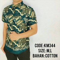 Jual KEMEJA BATIK PENDEK COWO Murah