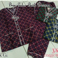 baju tidur batik khas bagan siapi api