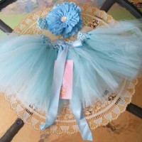 Jual Tutu + bandana bayi warna biru Murah