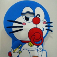 Jual Case 4D Doraemon Krayon New/Samsung J1 Ace/Karakter/Soft/Silikon/3D/Ru Murah
