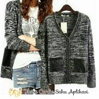 Jual HV7835 Twist Cardi Saku Aplikasi KODE BIS7889 Murah