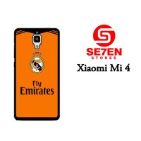 Jual Casing Xiaomi Mi4 real madrid orange Custom Hardcase Murah
