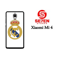 Jual Casing Xiaomi Mi4 Real Madrid Logo White Custom Hardcase Murah