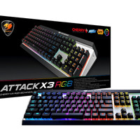Jual Cougar Gaming Keyboard Mechanical Attack X3 RGB Cherry MX Blue switch Murah