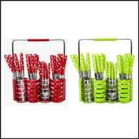 Jual Sendok Polkadot Set 24 Pcs Elegant Good Quality Tebal Stainless Murah