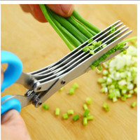 Jual Gunting 5 Layer Scissors Five layer pemotong sayuran,bawang praktis Murah