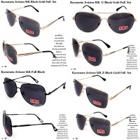 Jual HV1347 kacamata branded aviator RR black fullset KODE BIS1401 Murah