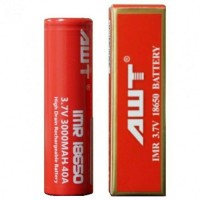 Jual Batre Vape Vaporizer AWT 18650 3.7volt 3000mah Authentic Murah