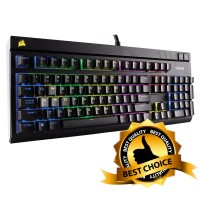 Jual Corsair STRAFE RGB Mechanical Gaming Keyboard Cherry MX Red Murah
