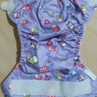Jual Cloth Diapers Clodi Rumparooz Owl Purple + 2 insert microfiber Murah