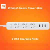 Jual Xiaomi MI smart Power Strip plug Adapter 3 USB port 2A Original bagus Murah